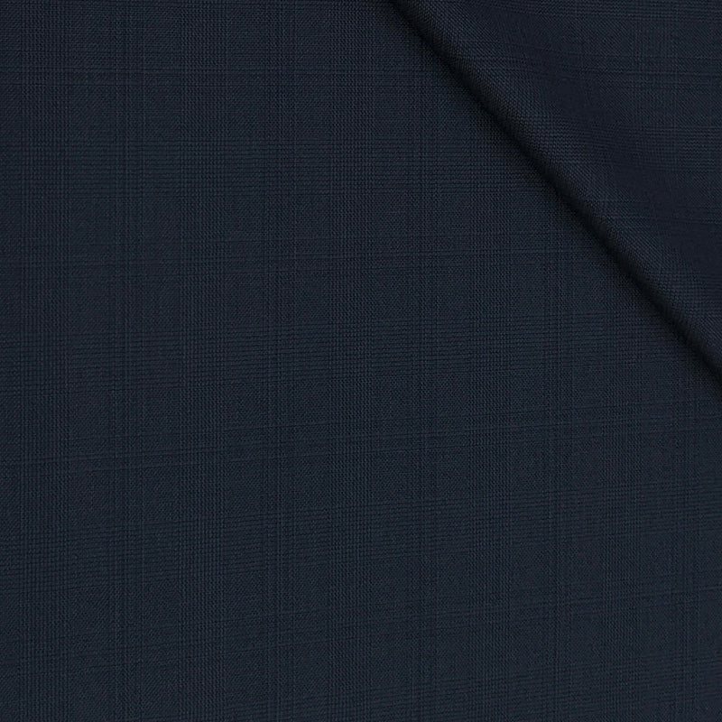 Trouser Fabric Raymond Super 100s Wool Blended Mild Check Colour Blackish Blue