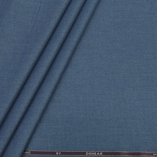 Trouser Fabric Donear Poly Viscose Premium T/R Stretchable Lining Colour Greyish Blue