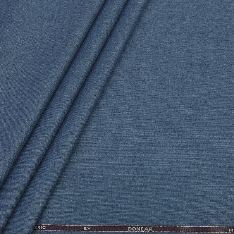 Trouser Fabric Donear Poly Viscose Premium T/R Stretchable Lining Colour Greyish Blue
