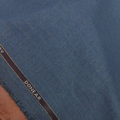 Trouser Fabric Donear Poly Viscose Premium T/R Stretchable Lining Colour Greyish Blue