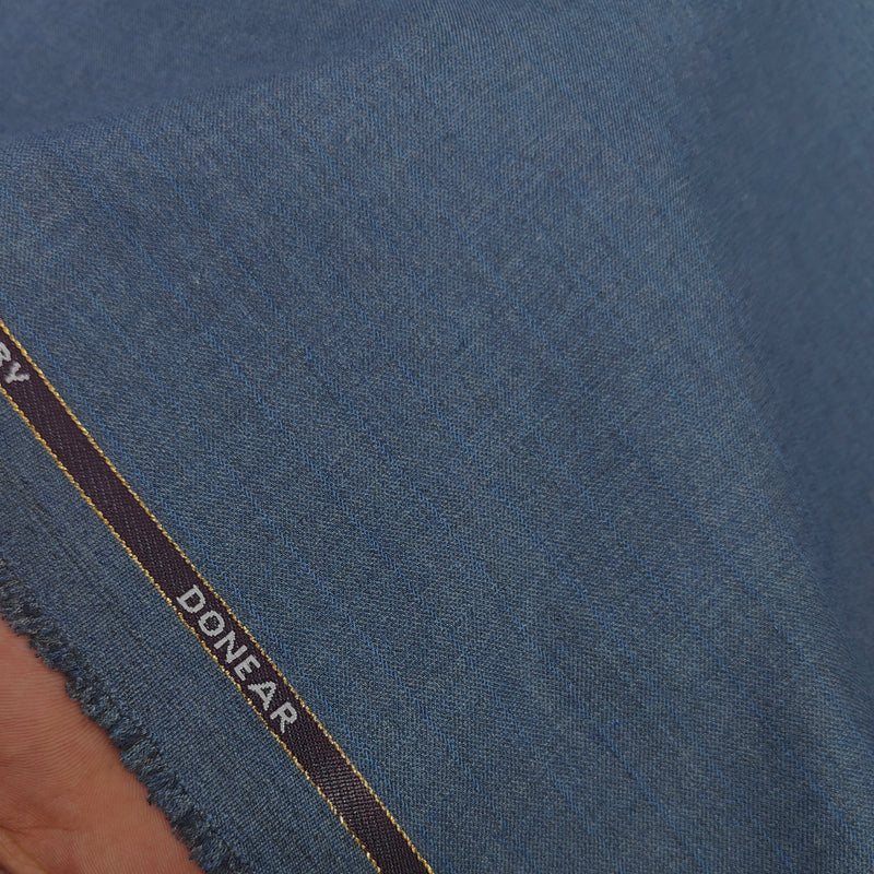 Trouser Fabric Donear Poly Viscose Premium T/R Stretchable Lining Colour Greyish Blue