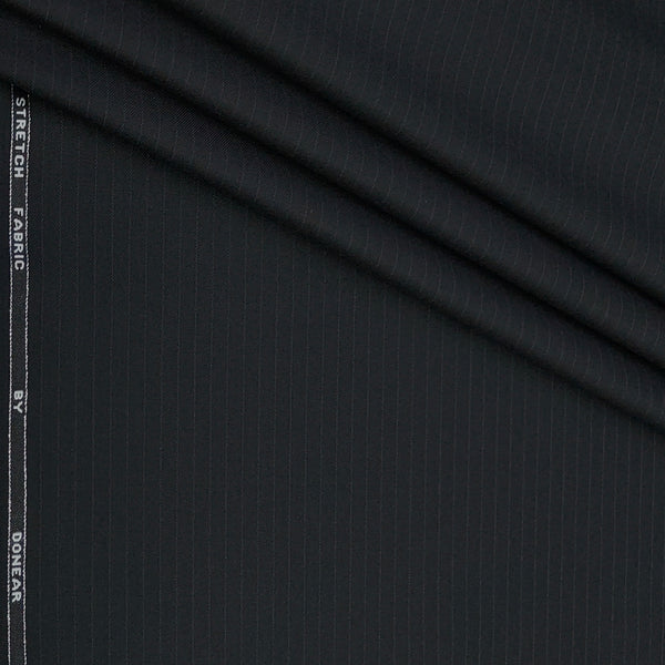 Trouser Fabric Donear Poly Viscose Premium T/R Stretchable Lining Colour Black