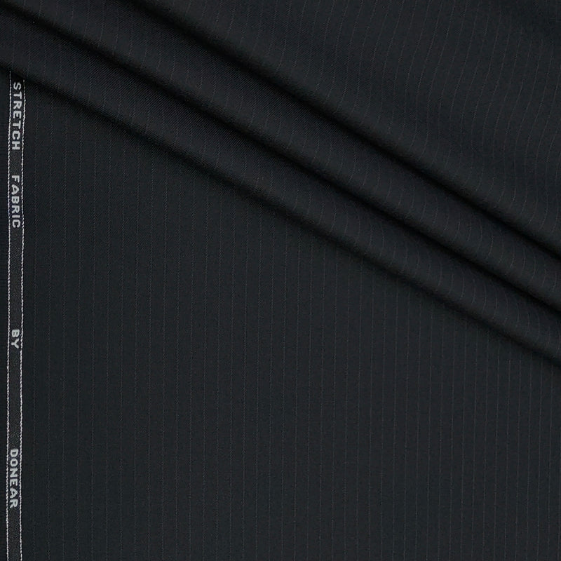 Trouser Fabric Donear Poly Viscose Premium T/R Stretchable Lining Colour Black