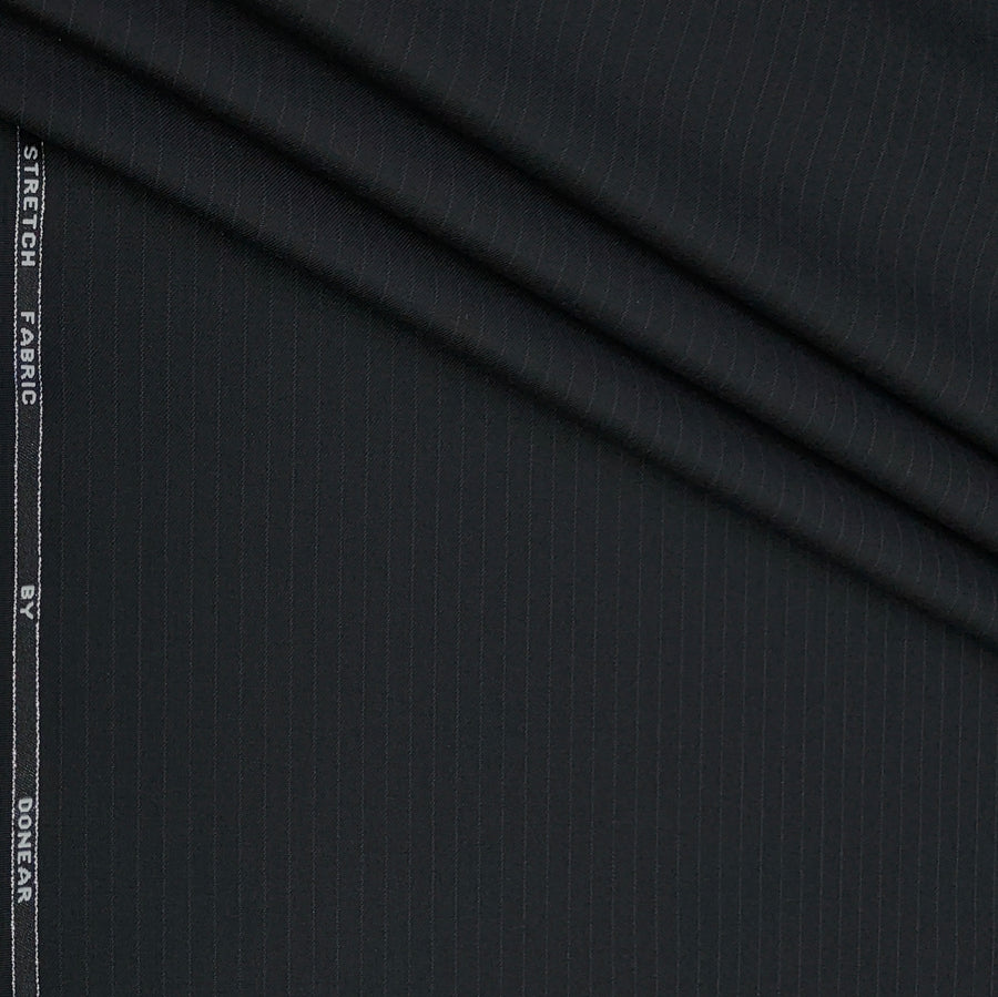 Trouser Fabric Donear Poly Viscose Premium T/R Stretchable Lining Colour Black