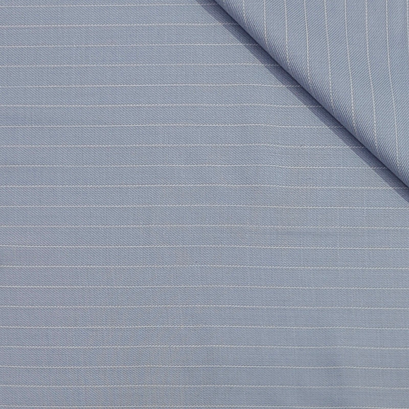 Trouser Fabric Reid & Taylor Poly Viscose Lining Color Silver Blue