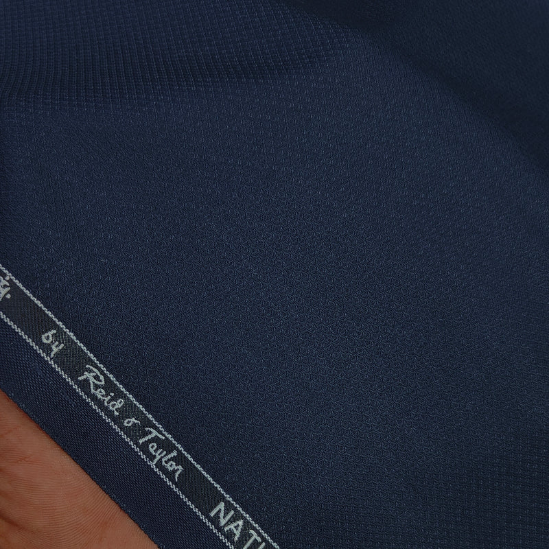 Trouser Fabric Reid & Taylor Poly Viscose Dobby Color Dark Midnight Blue