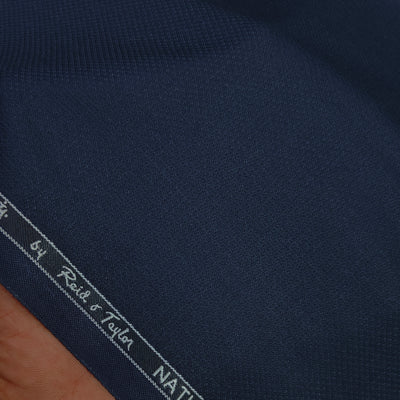 Trouser Fabric Reid & Taylor Poly Viscose Dobby Color Dark Midnight Blue