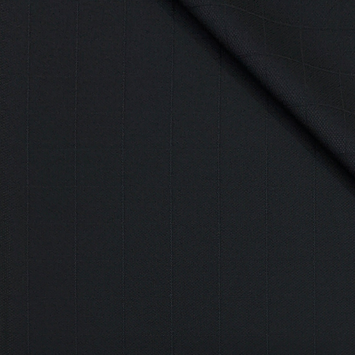 Trouser Fabric Canetti Italy Luxury 110s Wool Blended Check Colour Black