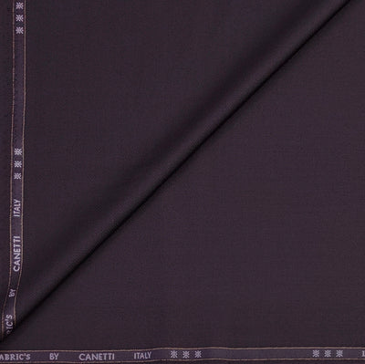 Trouser Fabric Canetti Italy Luxury Poly Viscose Texture Colour Maroon