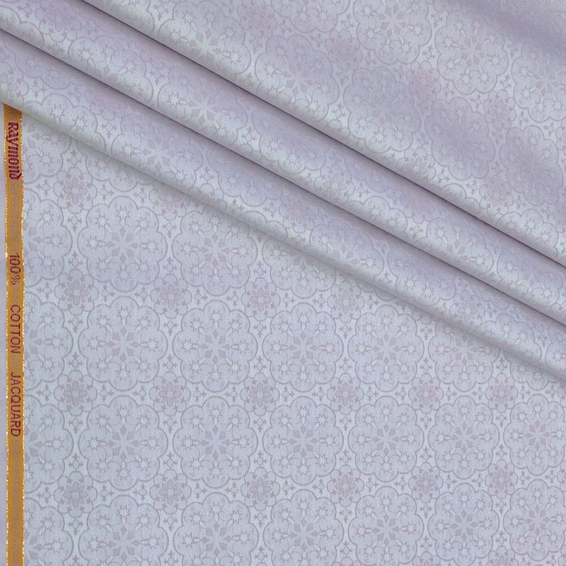 Shirt Fabric Raymond 100% Giza Cotton Premium Jacquard Colour Lavender