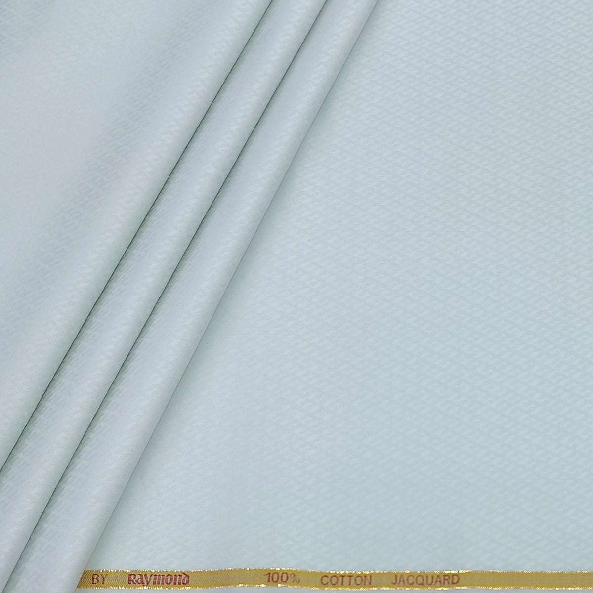 Shirt Fabric Raymond 100% Giza Cotton Premium Jacquard Colour Faded Green
