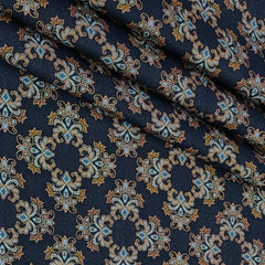 Shirt Fabric Raymond 100% Giza Cotton Digital Print Colour Brown