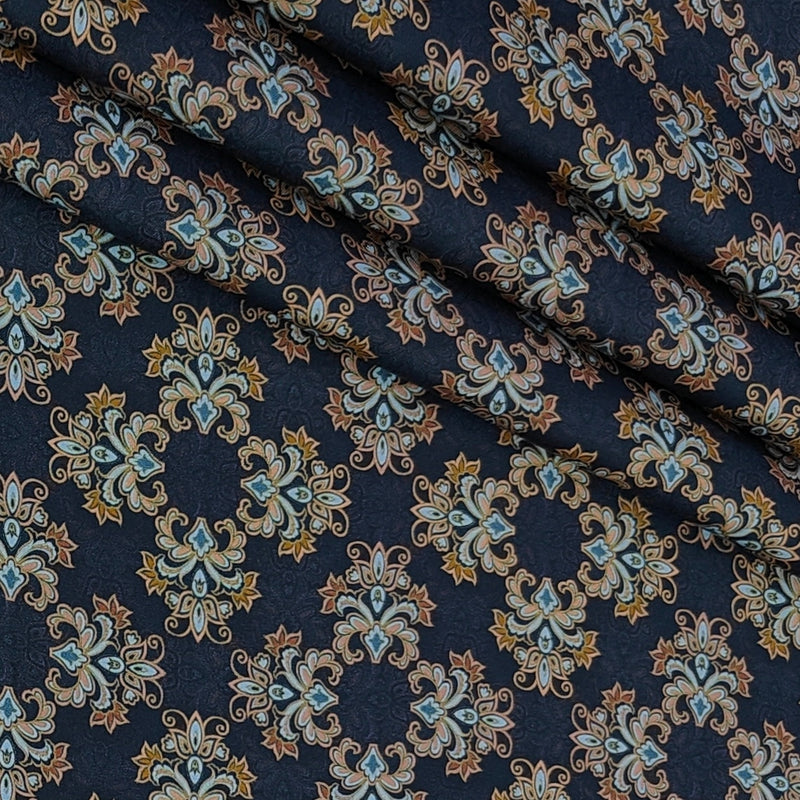 Shirt Fabric Raymond 100% Giza Cotton Digital Print Colour Brown