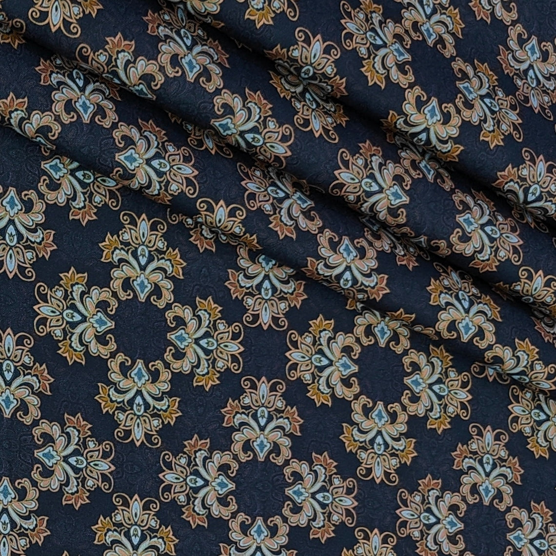Shirt Fabric Raymond 100% Giza Cotton Digital Print Colour Brown