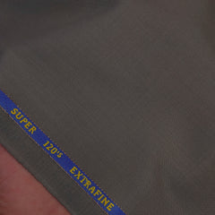 Cavalero Italy Men’s 30% Wool Super 120’s Unstitched Suiting Fabric Colour Bistre Brown