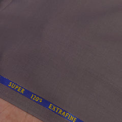 Cavalero Italy Men’s 30% Wool Super 120’s Unstitched Suiting Fabric Colour Brown Stone