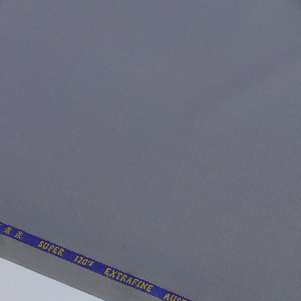 Cavalero Italy Men’s 30% Wool Super 120’s Unstitched Suiting Fabric Colour Heavenly Grey
