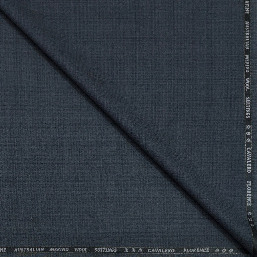 Cavalero Italy Men’s 30% Wool Super 120’s Unstitched Mix Check Suiting Fabric Colour Arsenic Grey