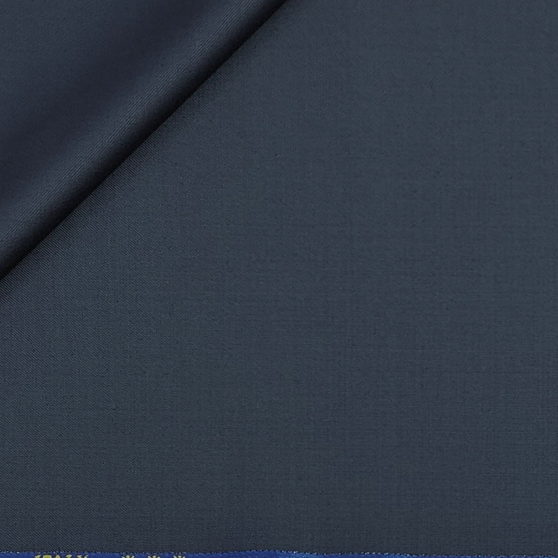 Cavalero Italy Men’s 30% Wool Super 120’s Unstitched Suiting Fabric Colour Greyish Blue