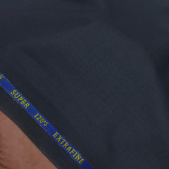 Cavalero Italy Men’s 30% Wool Super 120’s Unstitched Suiting Fabric Colour Greyish Blue