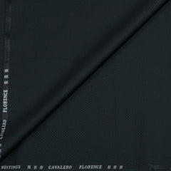 Cavalero Italy Men’s 30% Wool Super 120’s Unstitched Dobby Suiting Fabric Colour Greenish Black