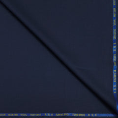 Cavalero Italy Men’s 30% Wool Super 120’s Unstitched Suiting Fabric Colour Berry Blue