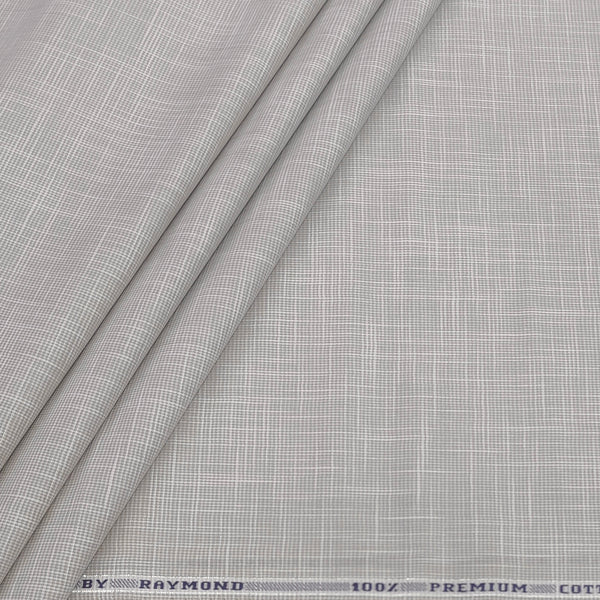 Shirt Fabric Raymond 100% Cotton Slub Colour Fade Brown