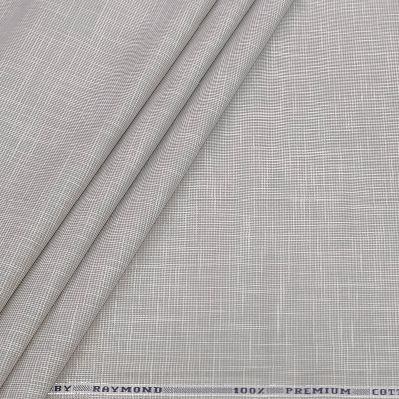Shirt Fabric Raymond 100% Cotton Slub Colour Fade Brown