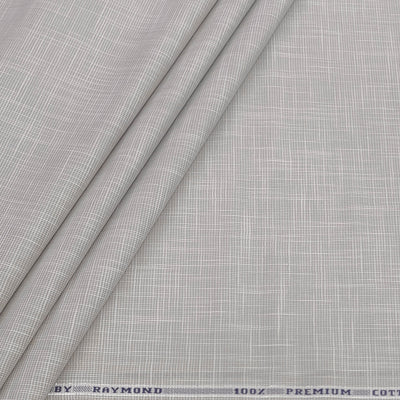 Shirt Fabric Raymond 100% Cotton Slub Colour Fade Brown