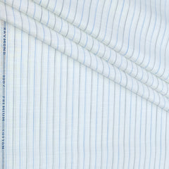 Shirt Fabric Raymond 100% Cotton Lining With Slub Colour Blue,Grey N White