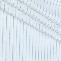 Shirt Fabric Raymond 100% Cotton Lining With Slub Colour Blue,Grey N White