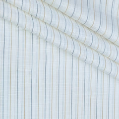 Shirt Fabric Raymond 100% Cotton Lining With Slub Colour Brown N White