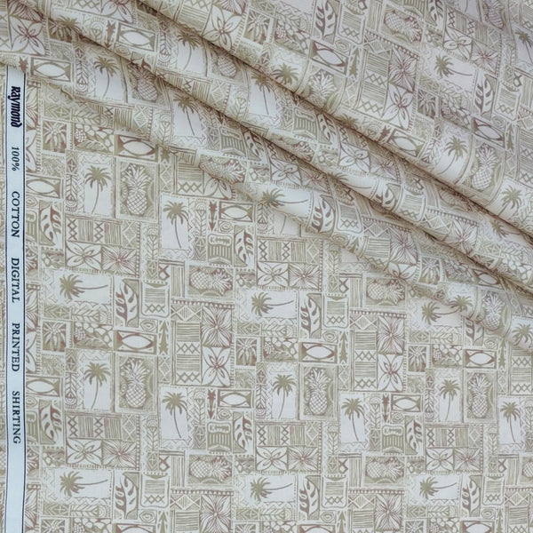 Shirt Fabric Raymond 100% Giza Cotton Digital Print Colour Multicolour