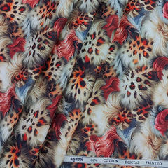 Shirt Fabric Raymond 100% Giza Cotton Digital Print Colour Multicolour