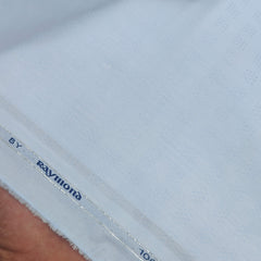Shirt Fabric Raymond 100% Giza Cotton Print Colour Baby Blue