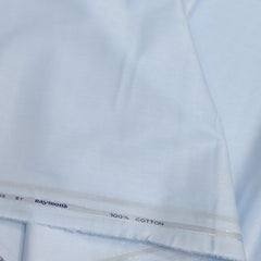 Shirt Fabric Raymond 100% Giza Cotton Print Colour Baby Blue