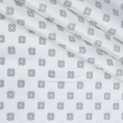 Shirt Fabric Raymond 100% Giza Cotton Print Colour Grey N White