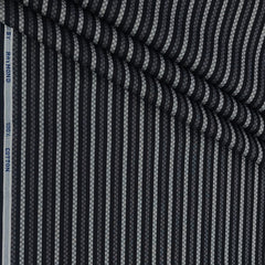 Shirt Fabric Raymond 100% Giza Cotton Premium Jacquard With Lining Colour Black