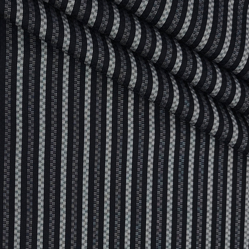Shirt Fabric Raymond 100% Giza Cotton Premium Jacquard With Lining Colour Black