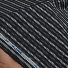 Shirt Fabric Raymond 100% Giza Cotton Premium Jacquard With Lining Colour Black