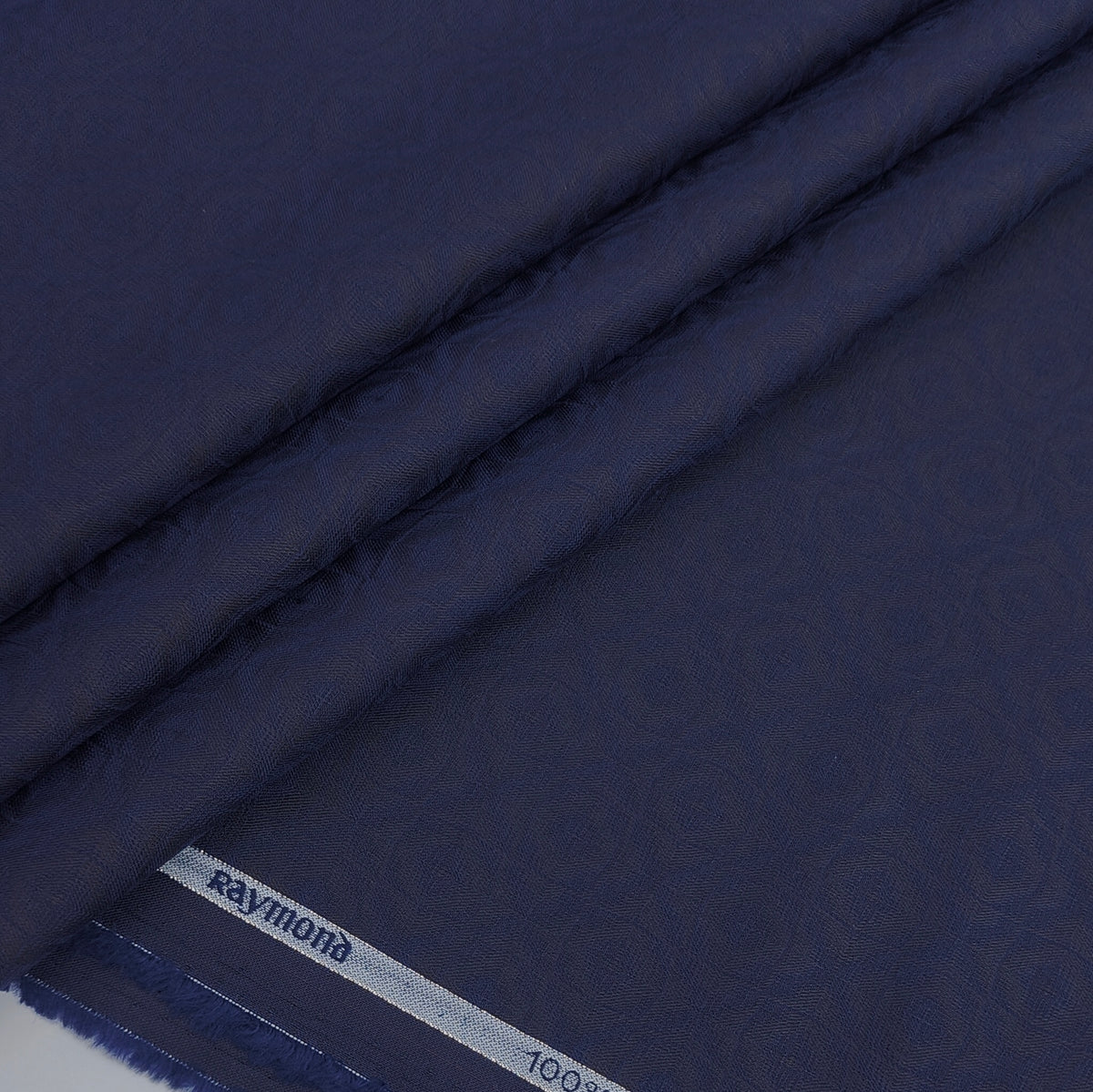 Shirt Fabric Raymond 100% Giza Cotton Premium Jacquard Colour Blue