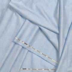 Shirt Fabric Raymond 100% Giza Cotton Print Colour Water Blue