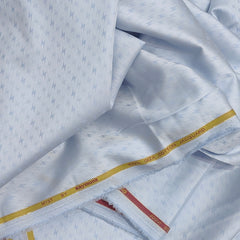 Shirt Fabric Raymond 100% Giza Cotton Print Colour Dim Blue