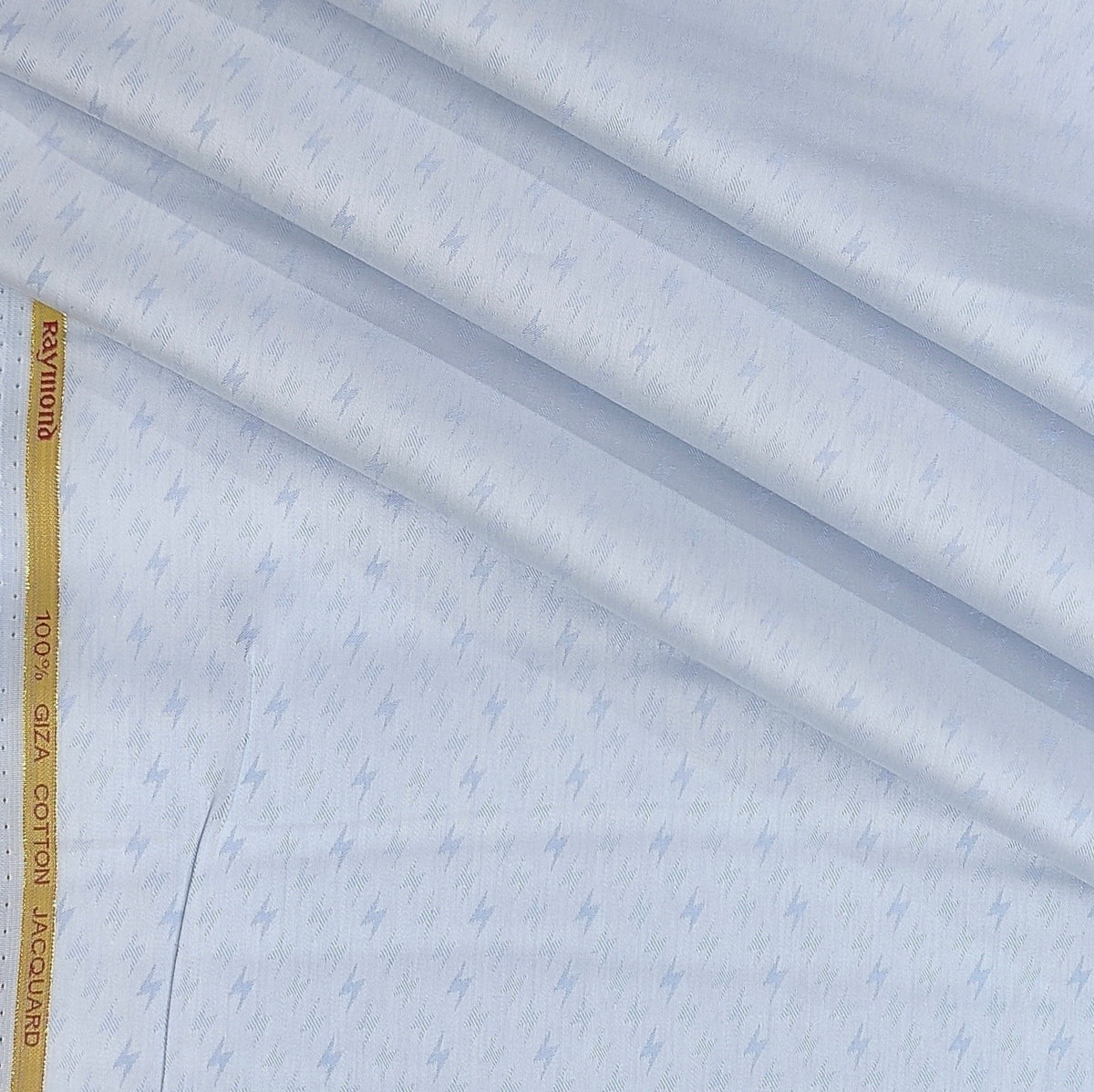 Shirt Fabric Raymond 100% Giza Cotton Print Colour Dim Blue