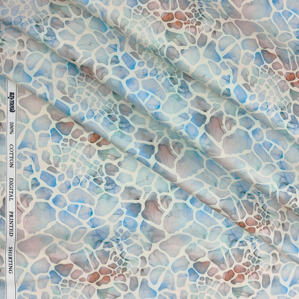 Shirt Fabric Raymond 100% Giza Cotton Digital Print Colour Multicolour