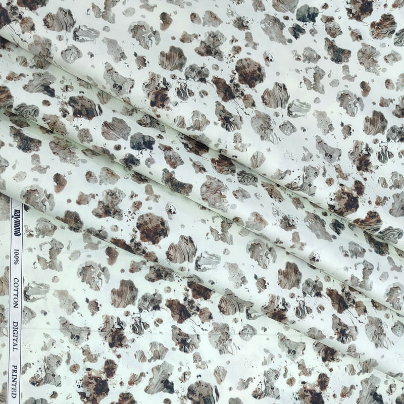 Shirt Fabric Raymond 100% Giza Cotton Print Colour Multicolour