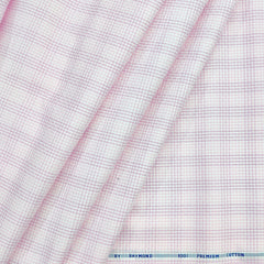 Shirt Fabric Raymond 100% Giza Cotton Premium Zigzag Colour Faded Lavender