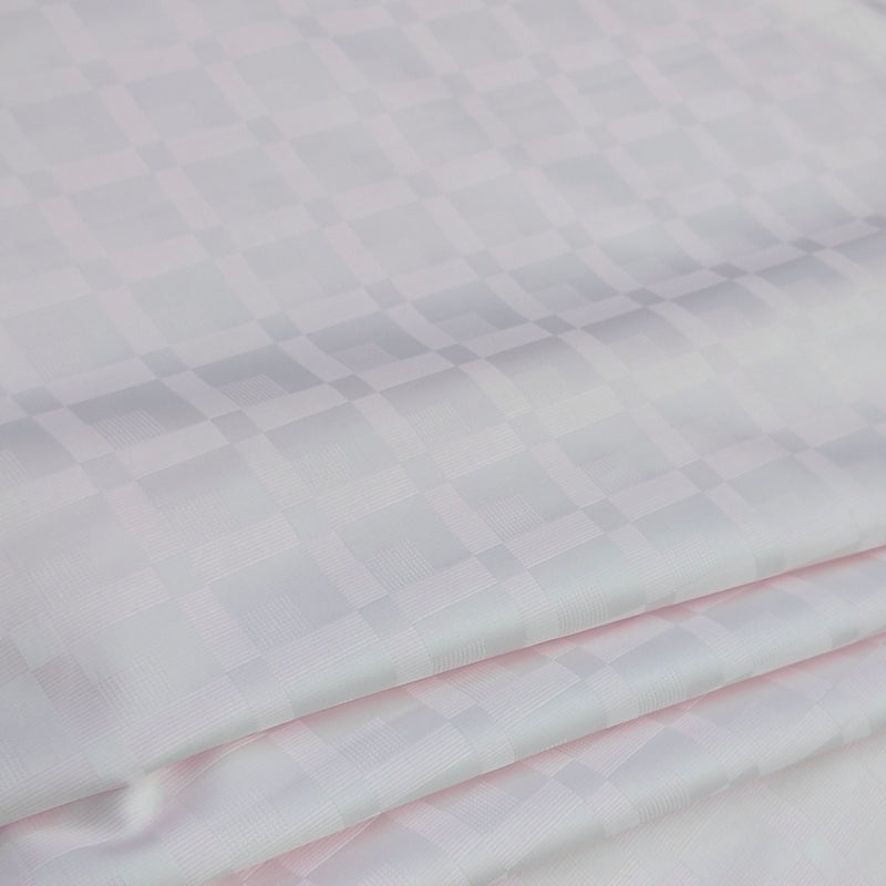 Shirt Fabric Raymond Premium Giza Cotton Check With Jacquard Colour Blush Pink