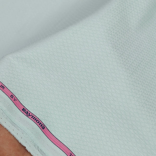 Shirt Fabric Raymond 100% Giza Cotton Premium Jacquard Colour Pistachio Green