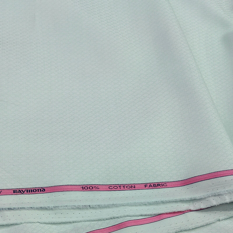 Shirt Fabric Raymond 100% Giza Cotton Premium Jacquard Colour Pistachio Green